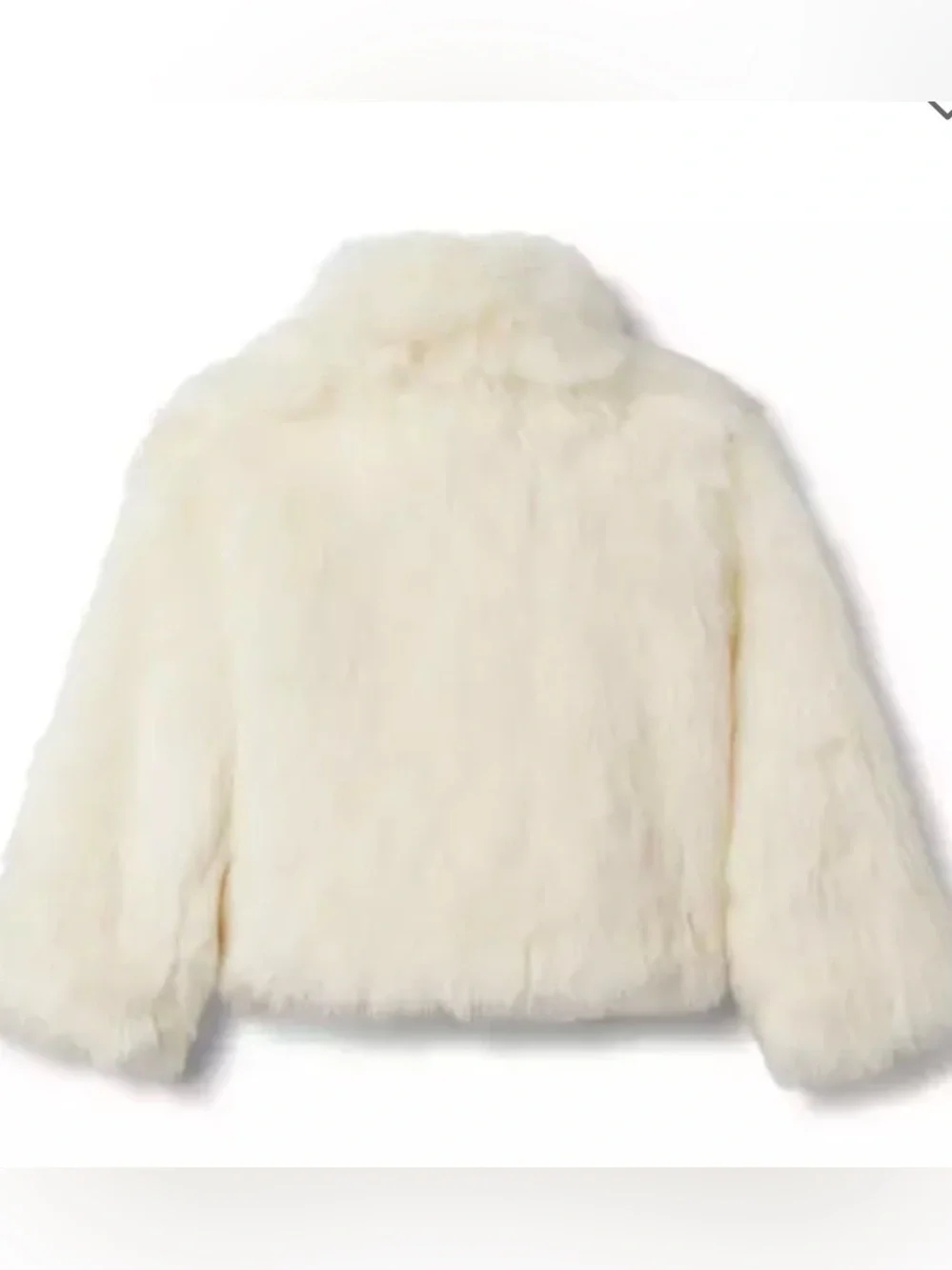 Janie and Jack Soft as Snow Faux  Fur Jacket Girls 5-6
